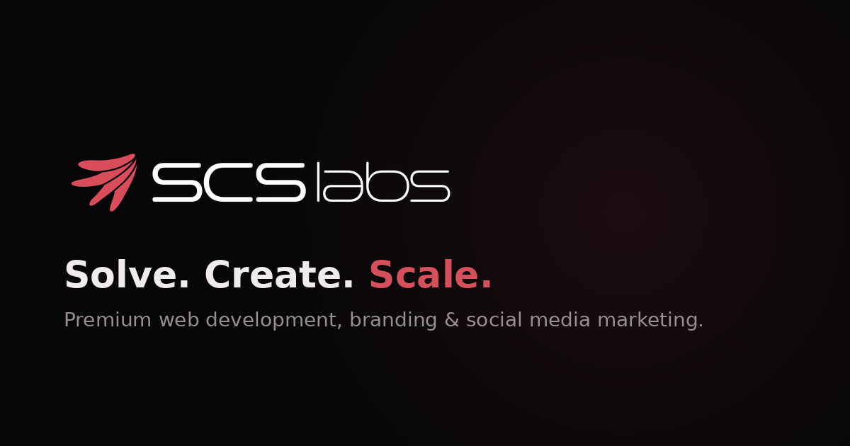 SCS Labs — Web Development, Branding & AI Automation